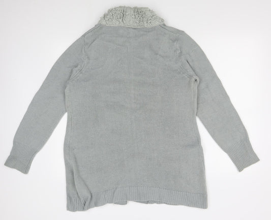 b. you Womens Grey   Cardigan Jumper Size 10