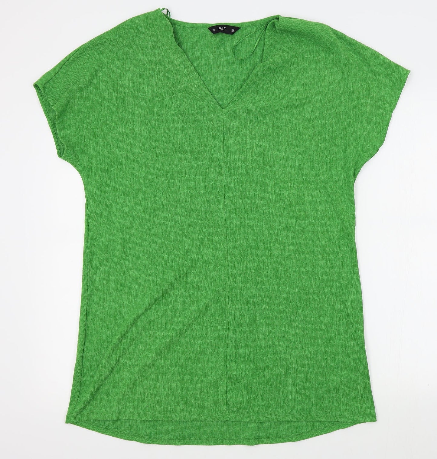 Womens UK Size 12 F&F Green Pullover Jumper