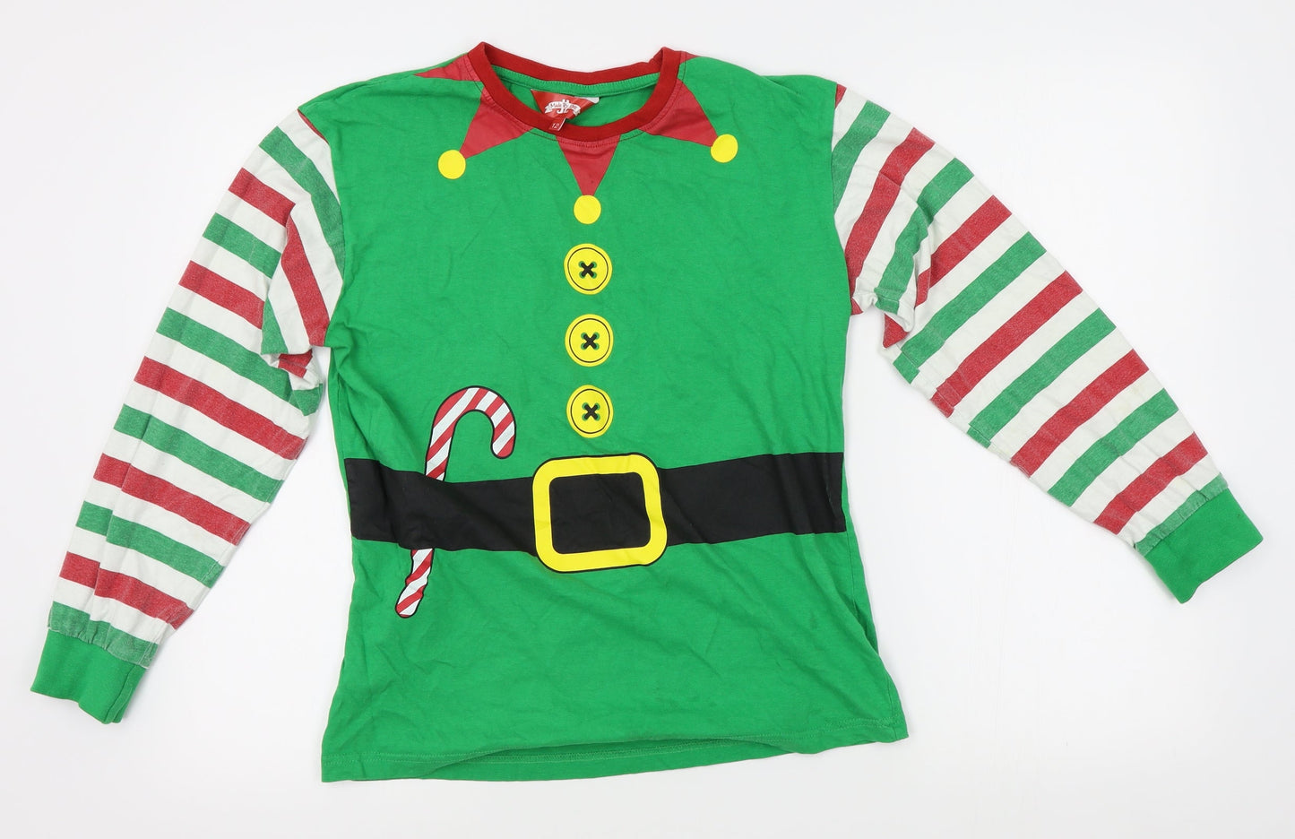 Made By Elves Womens Green    Pyjama Top Size 12  - elf