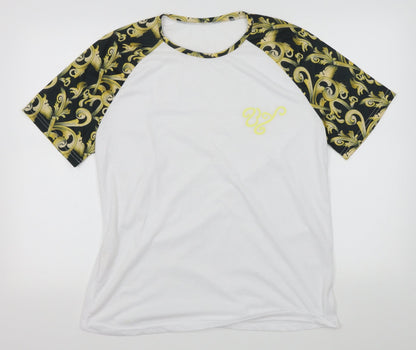 Preworn Mens White    T-Shirt Size XL