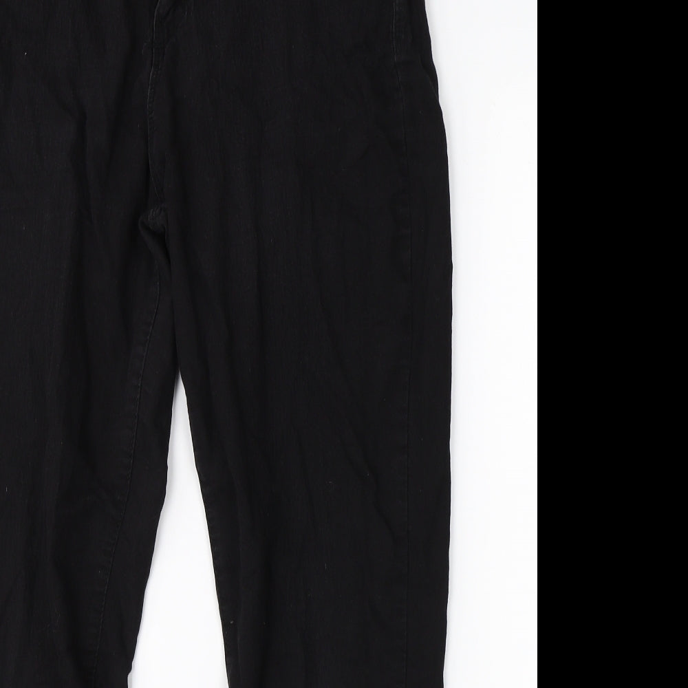 Denim Co. Womens Black   Straight Jeans Size 16 L26 in