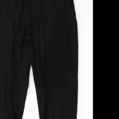 Denim Co. Womens Black   Straight Jeans Size 16 L26 in