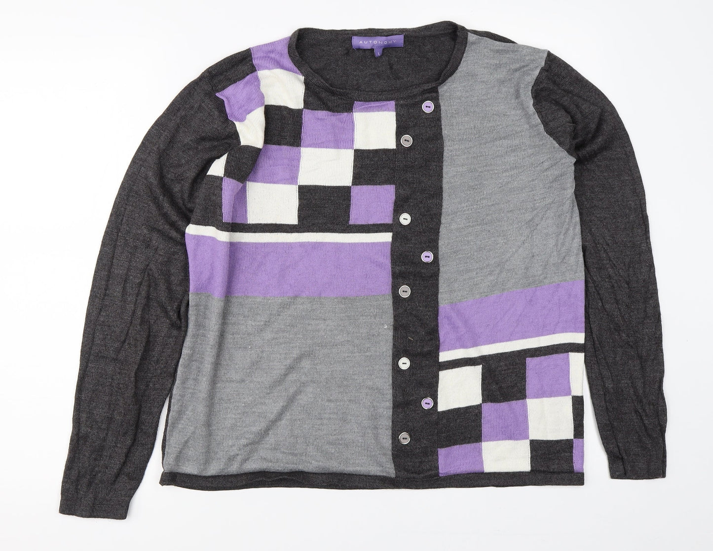 Autonomy Womens Grey   Pullover Jumper Size L