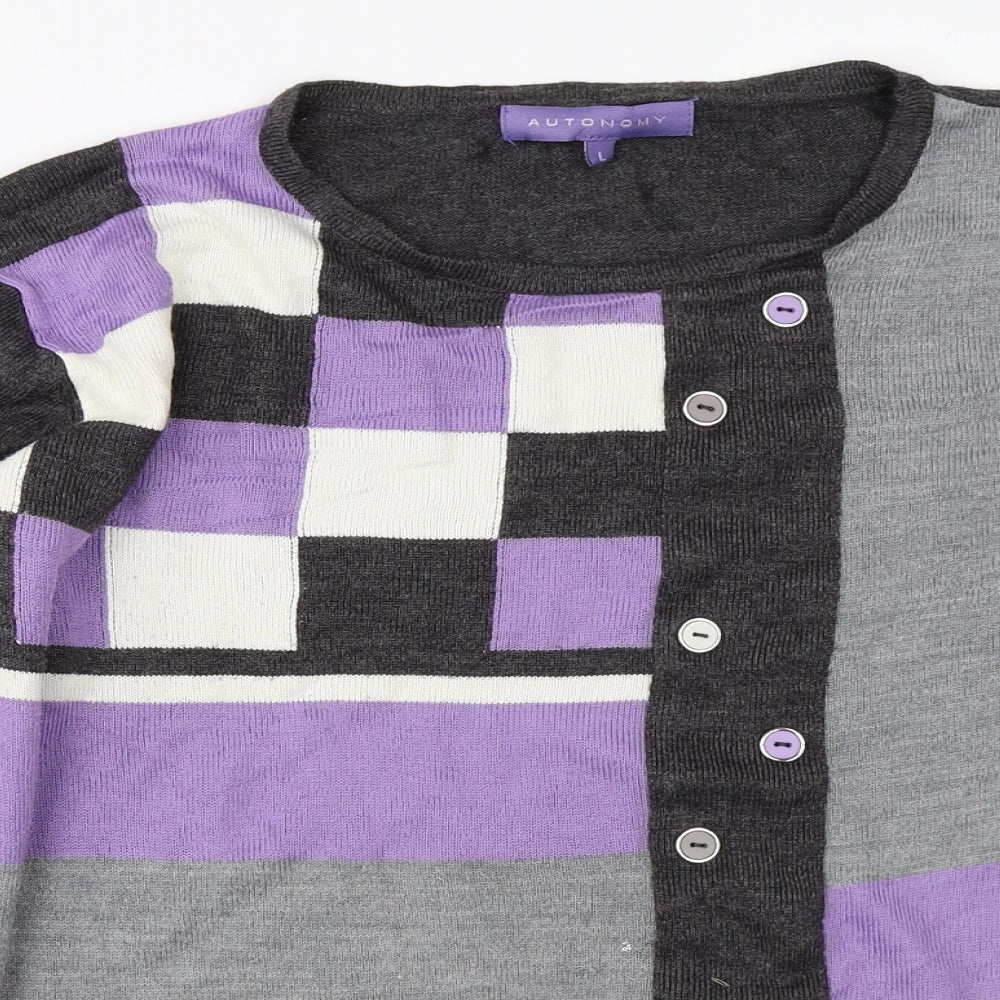 Autonomy Womens Grey   Pullover Jumper Size L