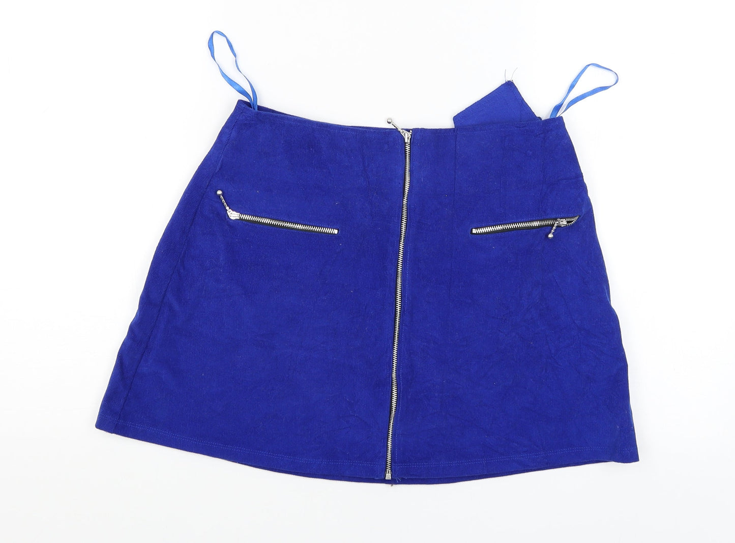 Motel Womens Blue   A-Line Skirt Size S