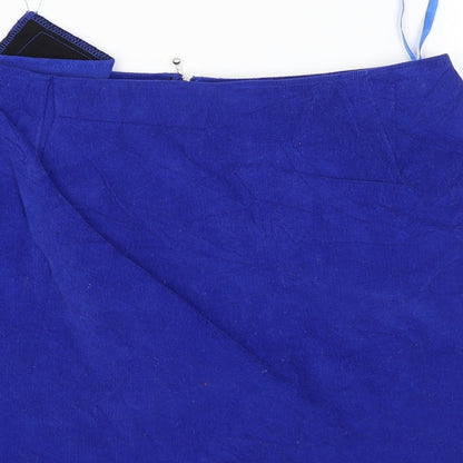 Motel Womens Blue   A-Line Skirt Size S