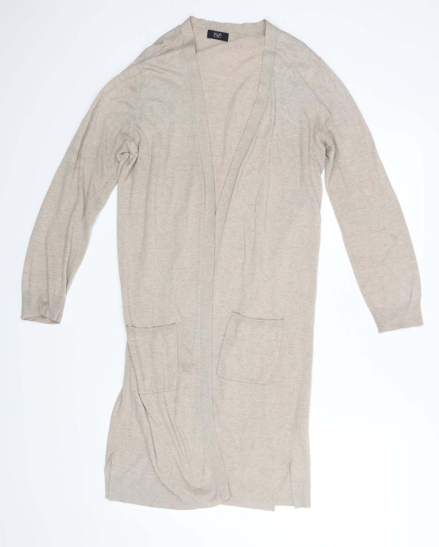 F&F Womens Beige   Wrap Blouse Size 12