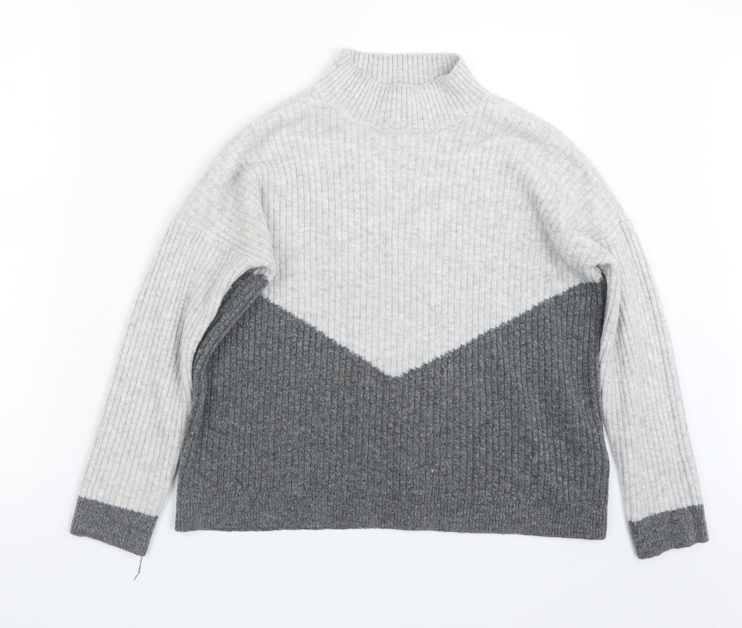 Marks and Spencer Womens Grey  Knit Pullover Jumper Size M