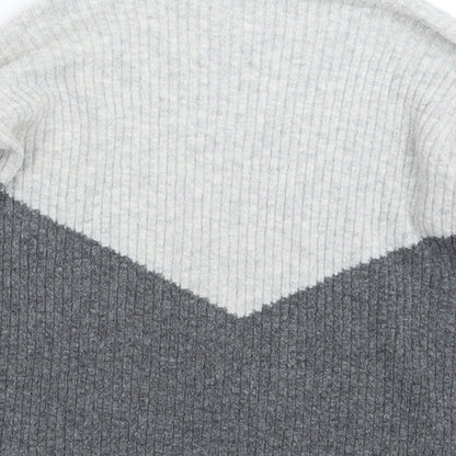 Marks and Spencer Womens Grey  Knit Pullover Jumper Size M