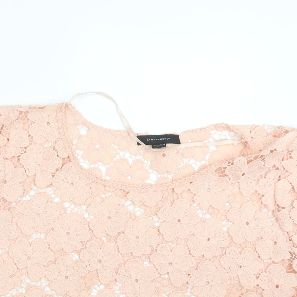 Womens UK Size 14 Atmosphere Pink Basic Blouse