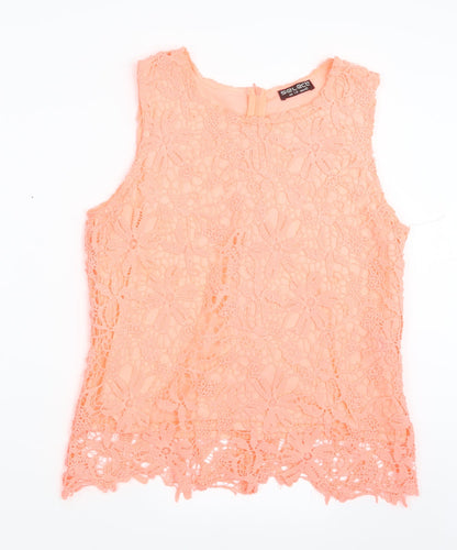 Womens UK Size 14 Select Orange Basic Blouse