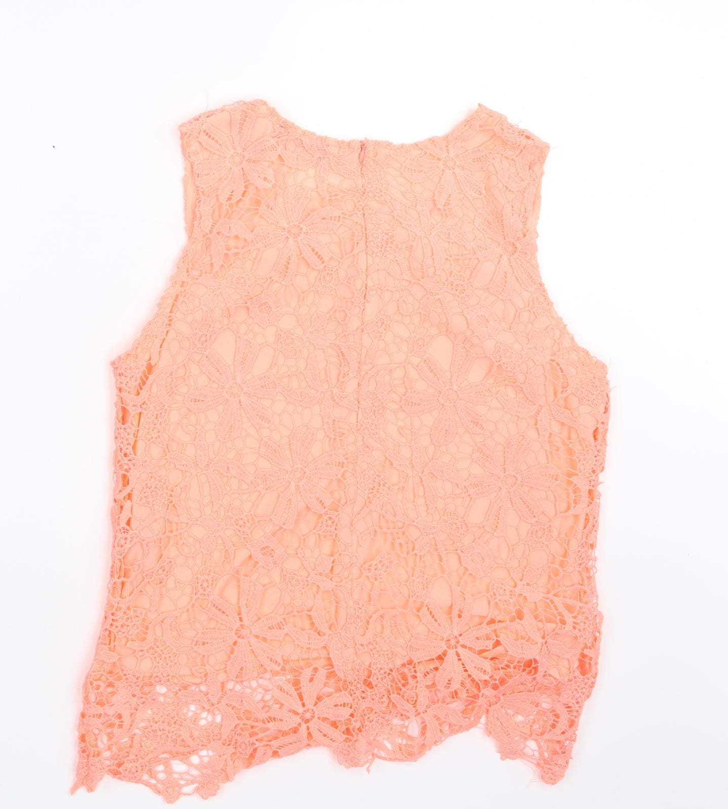 Womens UK Size 14 Select Orange Basic Blouse