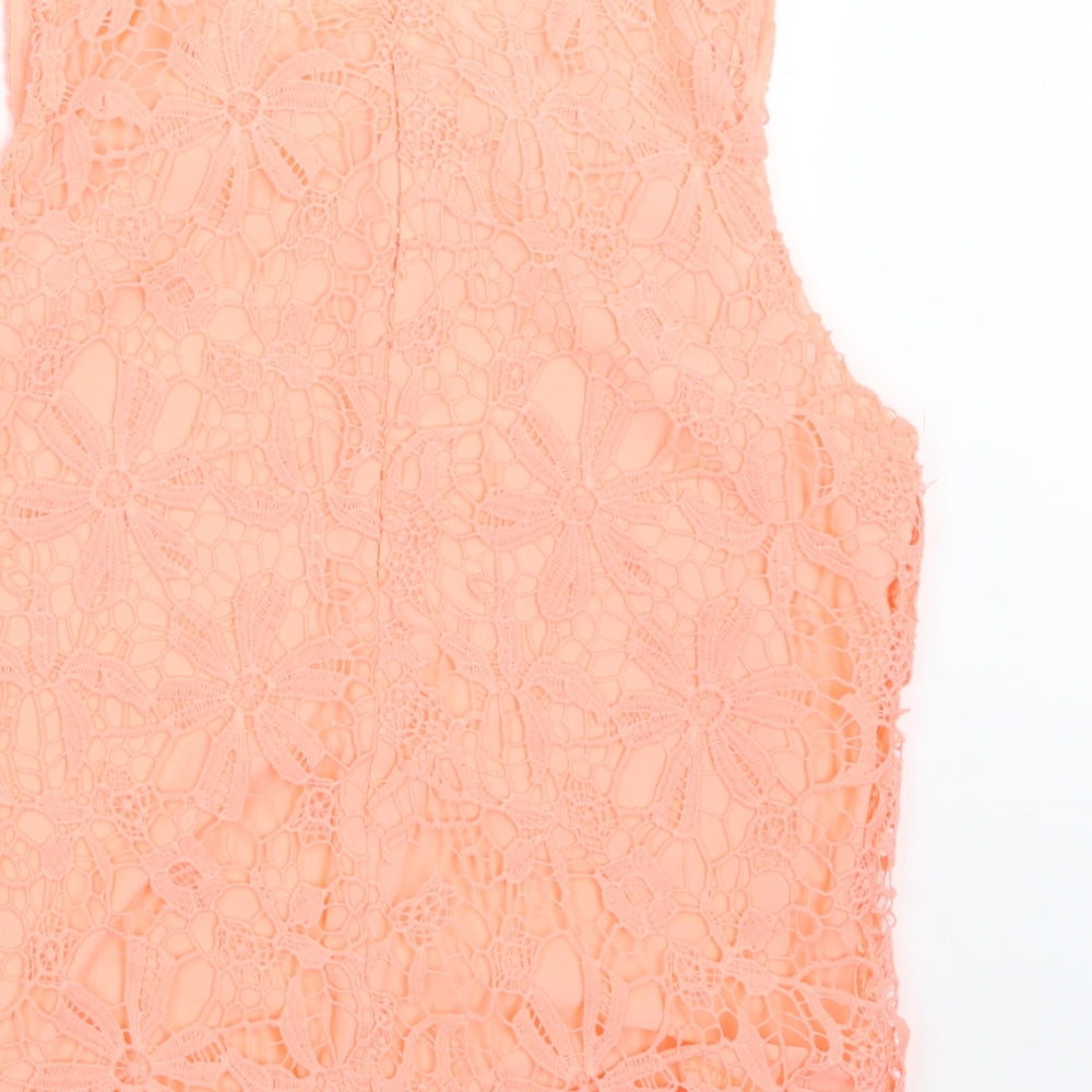 Womens UK Size 14 Select Orange Basic Blouse