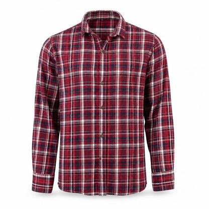 Mens UK Size S Avenue Red  Button-Up Long Sleeve Casual Shirt