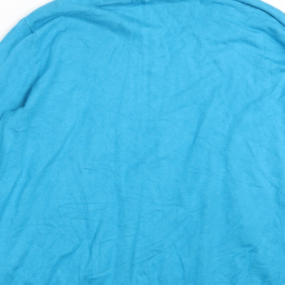 George Womens Blue  Knit Pullover Jumper Size 14
