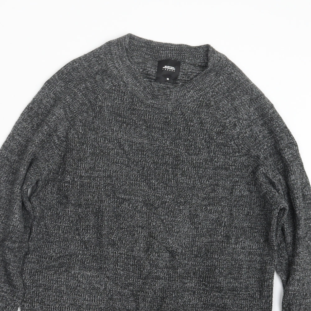 Burton Mens Grey  Knit Pullover Jumper Size XS