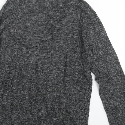 Burton Mens Grey  Knit Pullover Jumper Size XS