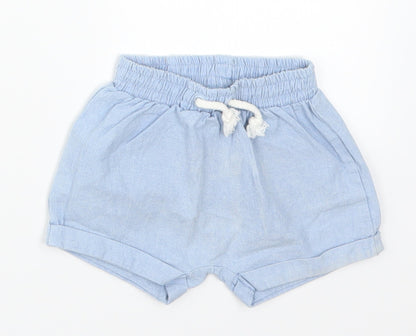 mamas & papas Baby Blue   Cropped Trousers Size 0-3 Months