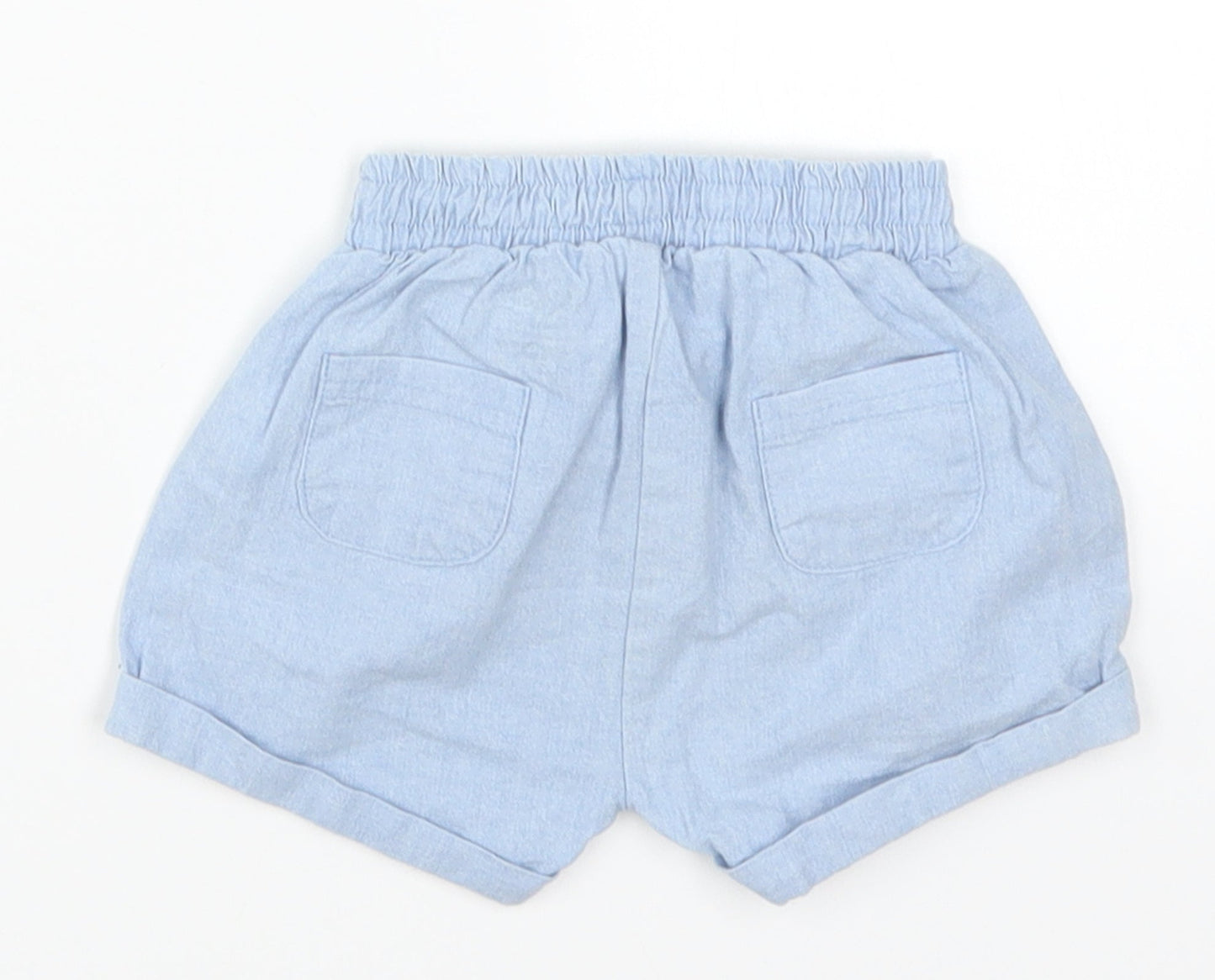 mamas & papas Baby Blue   Cropped Trousers Size 0-3 Months
