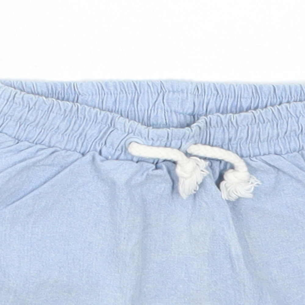 mamas & papas Baby Blue   Cropped Trousers Size 0-3 Months