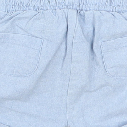 mamas & papas Baby Blue   Cropped Trousers Size 0-3 Months