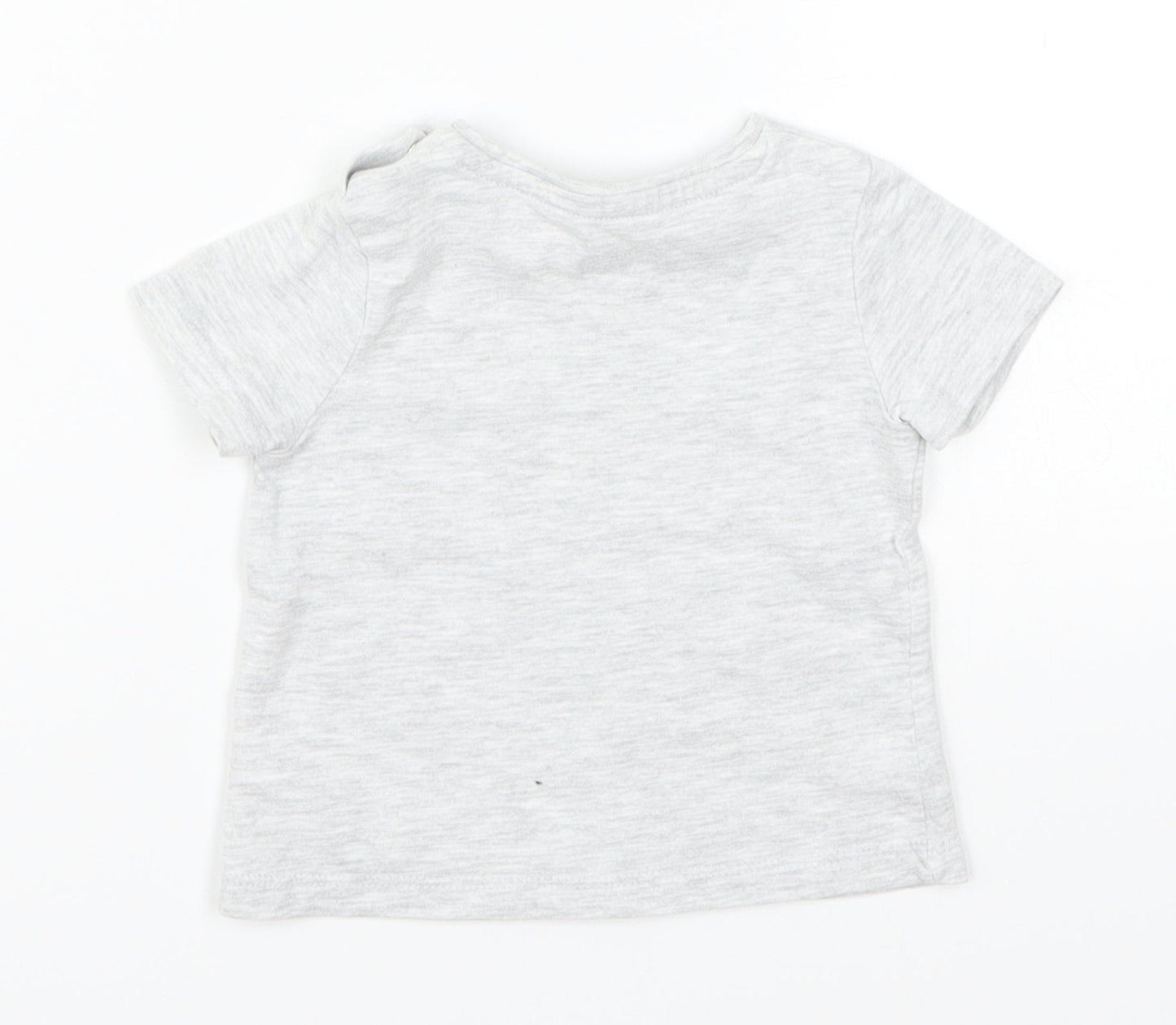 F&F Girls Grey   Basic T-Shirt Size 0-3 Months  - Together Forever