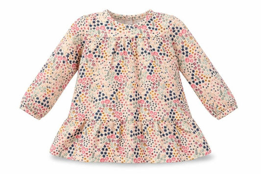 Preworn Girls Pink Floral  Trapeze & Swing  Size 3-6 Months