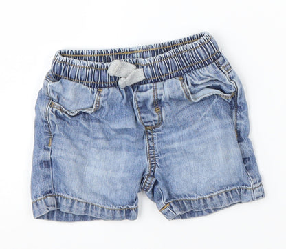 Mothercare Boys Blue  Damask Cropped Jeans Size 6-9 Months