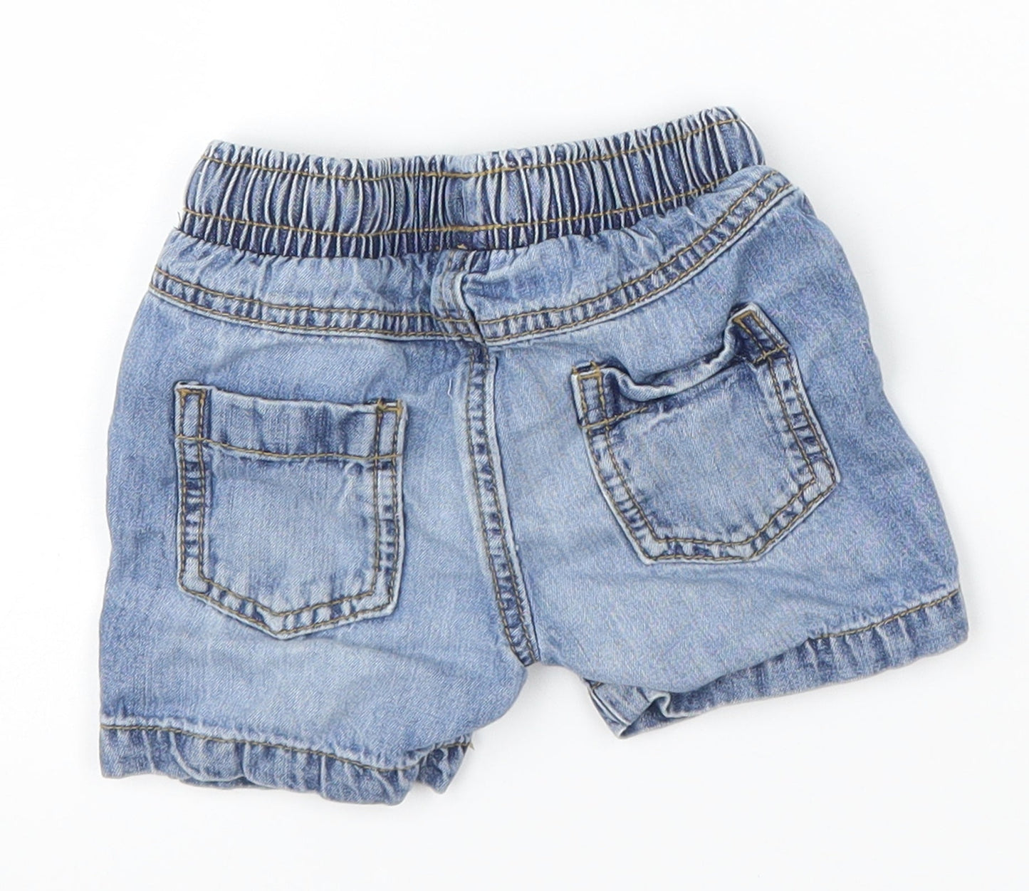 Mothercare Boys Blue  Damask Cropped Jeans Size 6-9 Months