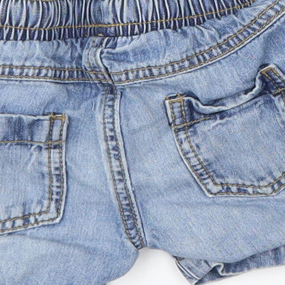 Mothercare Boys Blue  Damask Cropped Jeans Size 6-9 Months
