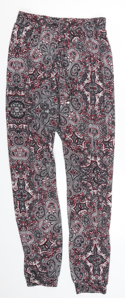 Amosphere Womens Red Paisley  Trousers  Size 8 L26 in