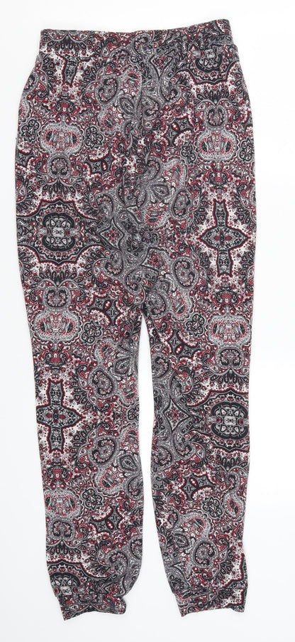 Amosphere Womens Red Paisley  Trousers  Size 8 L26 in