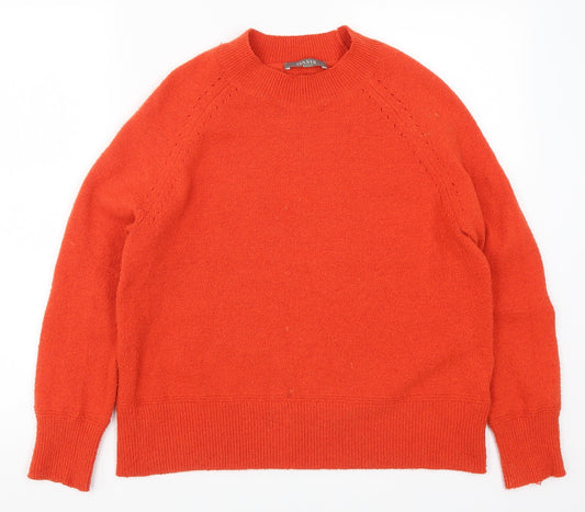 Oasis Womens Red  Knit Pullover Jumper Size S