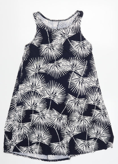 Gap Womens Blue Floral  Tank Dress  Size M