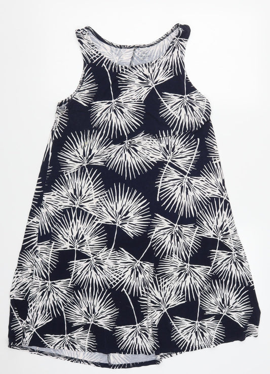 Gap Womens Blue Floral  Tank Dress  Size M