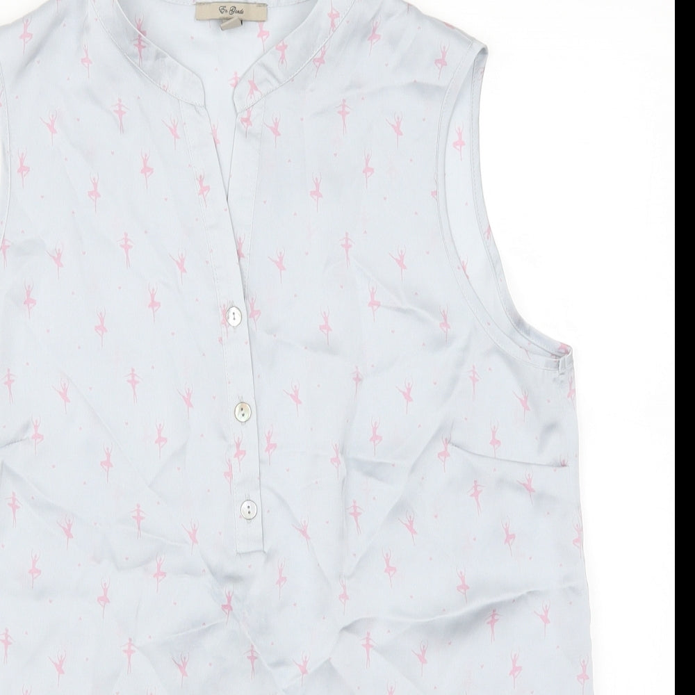 En Garde Womens Grey   Top Pyjama Set Size 12  - Ballerinas