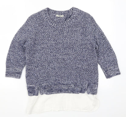 Womens UK Size 10 H&M Blue Pullover Jumper