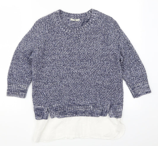 Womens UK Size 10 H&M Blue Pullover Jumper