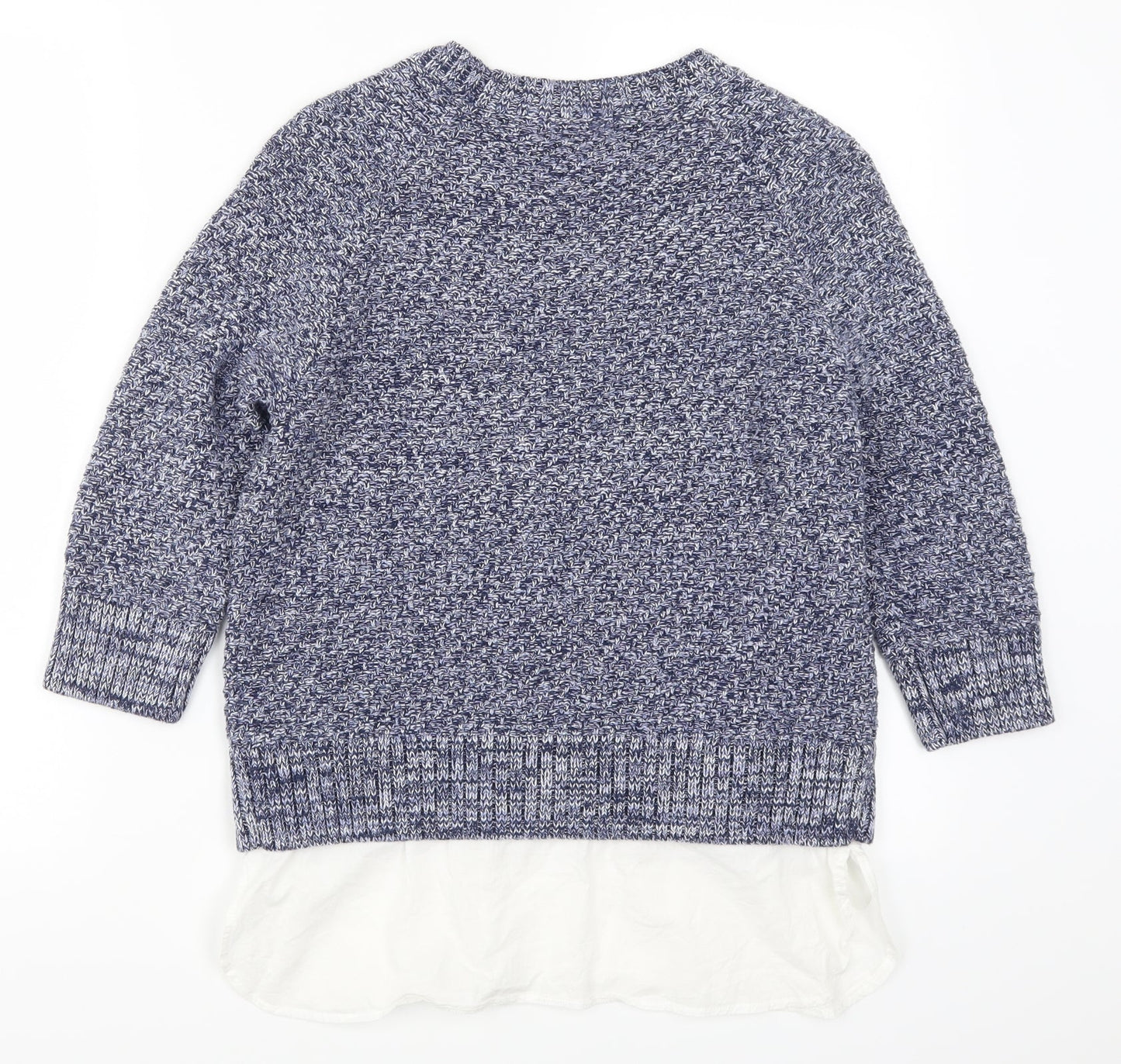 Womens UK Size 10 H&M Blue Pullover Jumper