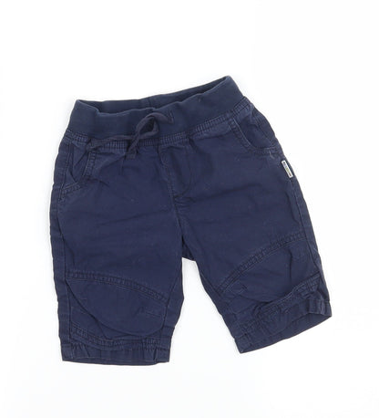 JAKO-O Boys Blue  Ramie Cargo Trousers Size 12-18 Months