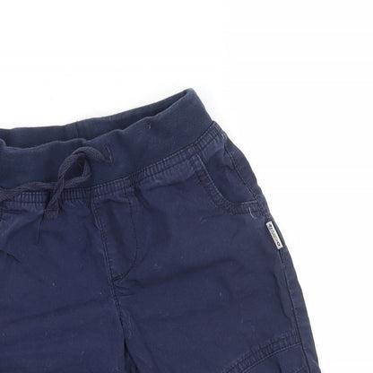 JAKO-O Boys Blue  Ramie Cargo Trousers Size 12-18 Months