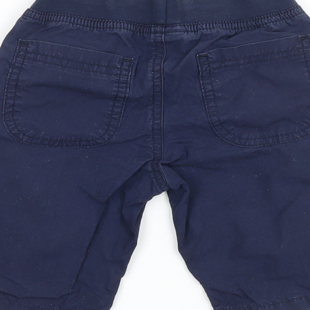 JAKO-O Boys Blue  Ramie Cargo Trousers Size 12-18 Months