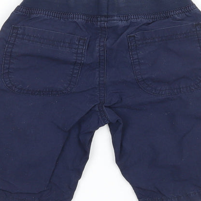 JAKO-O Boys Blue  Ramie Cargo Trousers Size 12-18 Months