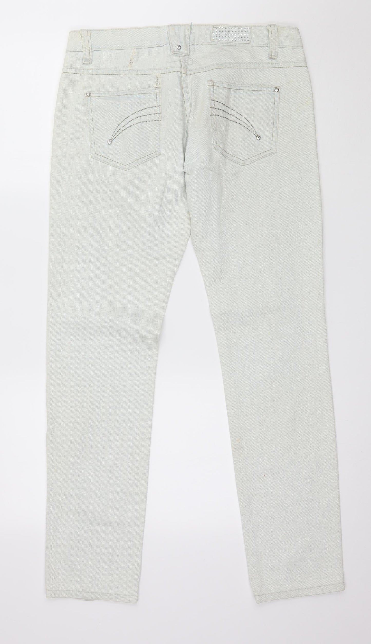 Sakura Womens Blue  Denim Skinny Jeans Size 10 L31 in