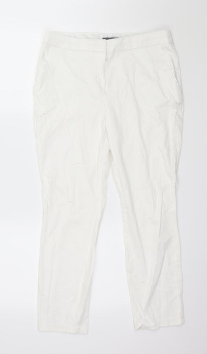 Atmosphere Womens White   Trousers  Size 12 L26 in