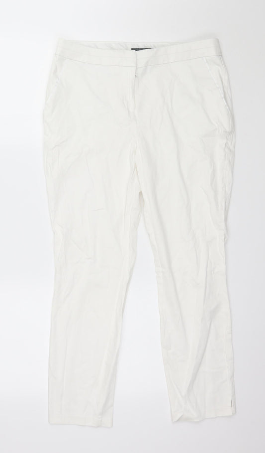 Atmosphere Womens White   Trousers  Size 12 L26 in