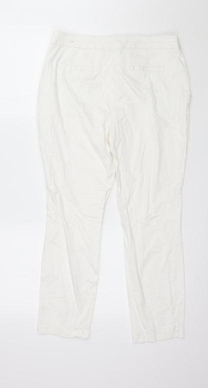 Atmosphere Womens White   Trousers  Size 12 L26 in