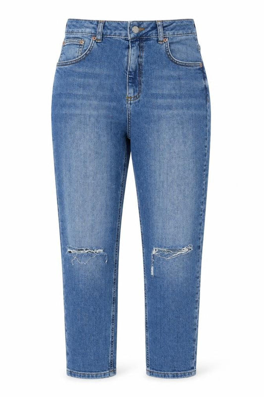 Womens UK Size 28 in ASOS Regular Fit Mom Blue Jeans
