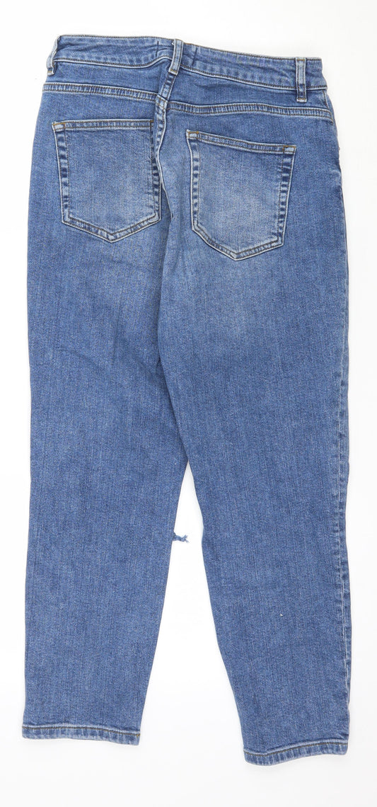 ASOS Womens Blue  Denim Mom Jeans Size 28 in L28 in