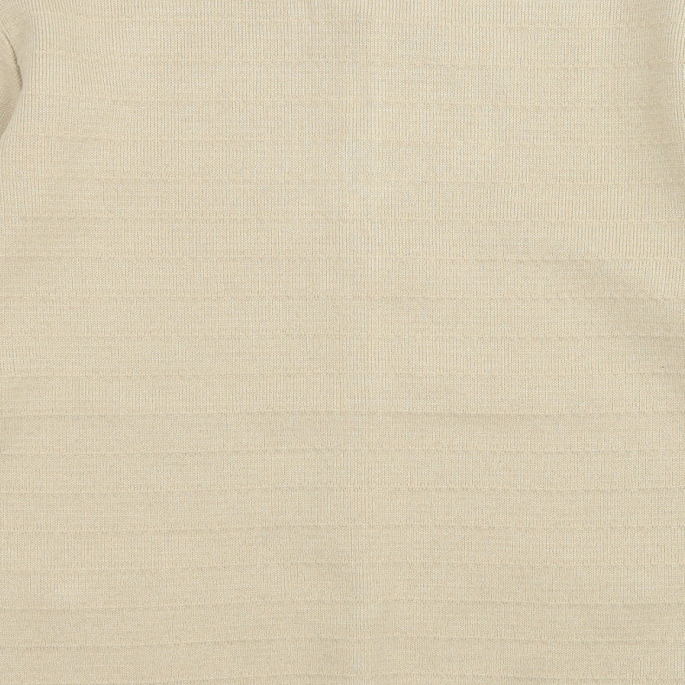 C&A Womens Beige  Knit Cardigan Jumper Size L